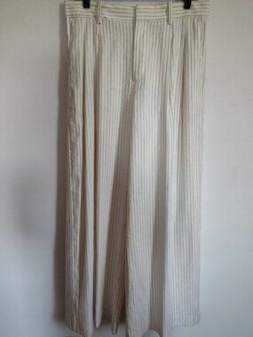 Madewell Pinstripe Harlow Wide-Leg Pant